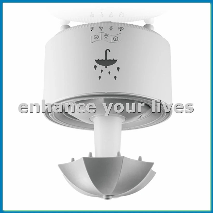 Aromatherapy Humidifier Umbrella Water Drop Air Humidifier with Colorful Light Aroma Essential Oil Diffuser UK Plug B-A28R