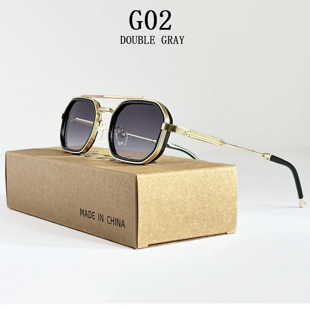 Platz Punk Sonnenbrille Für Männer Luxus Vintage Steampunk Sonnenbrille Frauen Trendy Mode Gläser Dropshipping Gafas De Sol Hombre – Detail 2