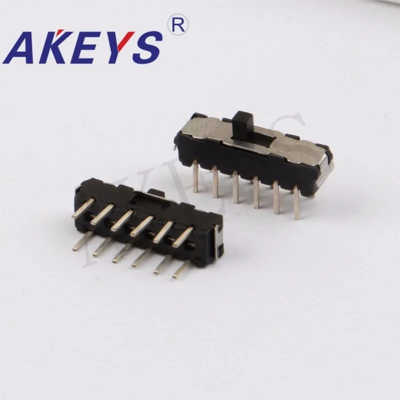 10PCS MSS-42D01 MINI slide switch 4P2T DIP 12 pin 2 position mini toggle switches micro slide switches