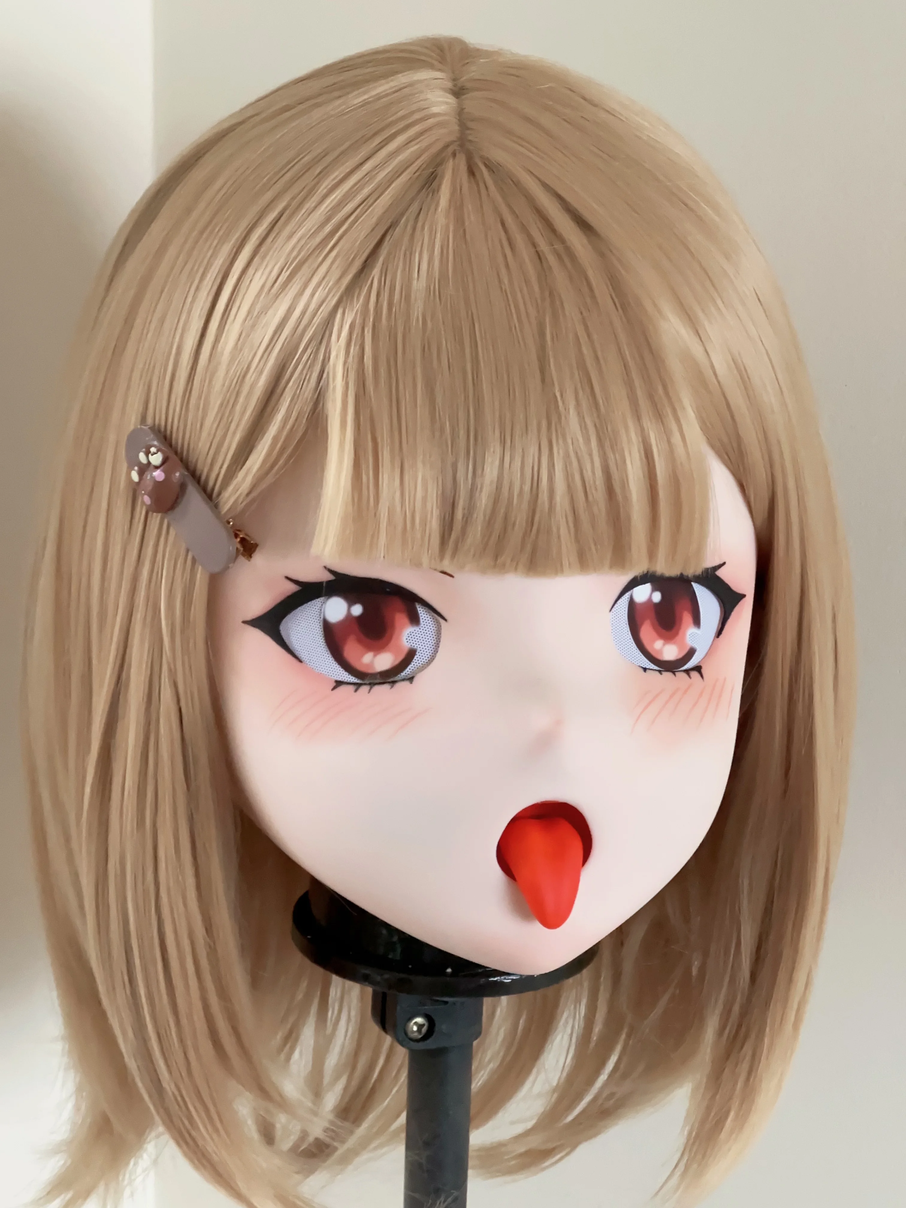 (XYQ19)Customize Character Crossdressing Female/Girl PLA Full Head With Lock Anime Cosplay Japanese Animego Kigurumi Mask