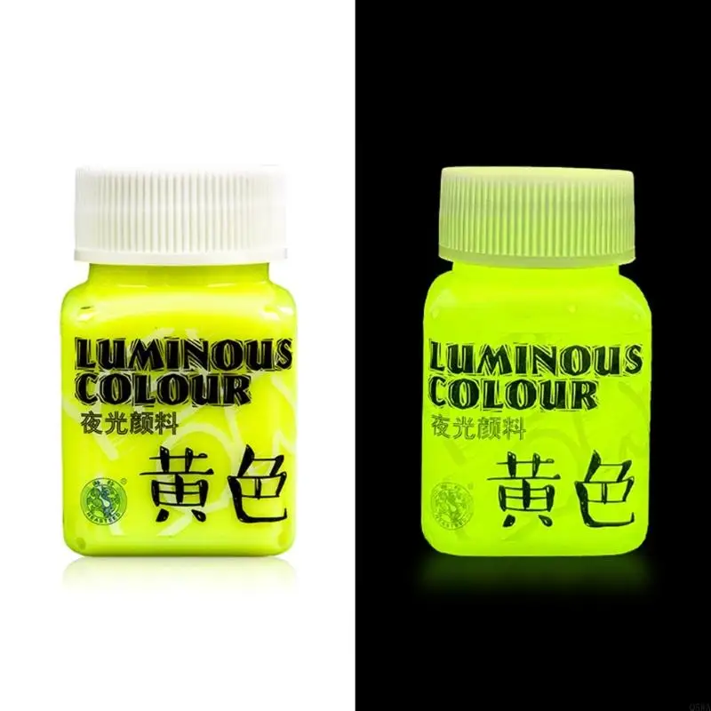 Q5WA Glow Acrylic Paint Blacklight Reactive Fluorescent Paint for Rock