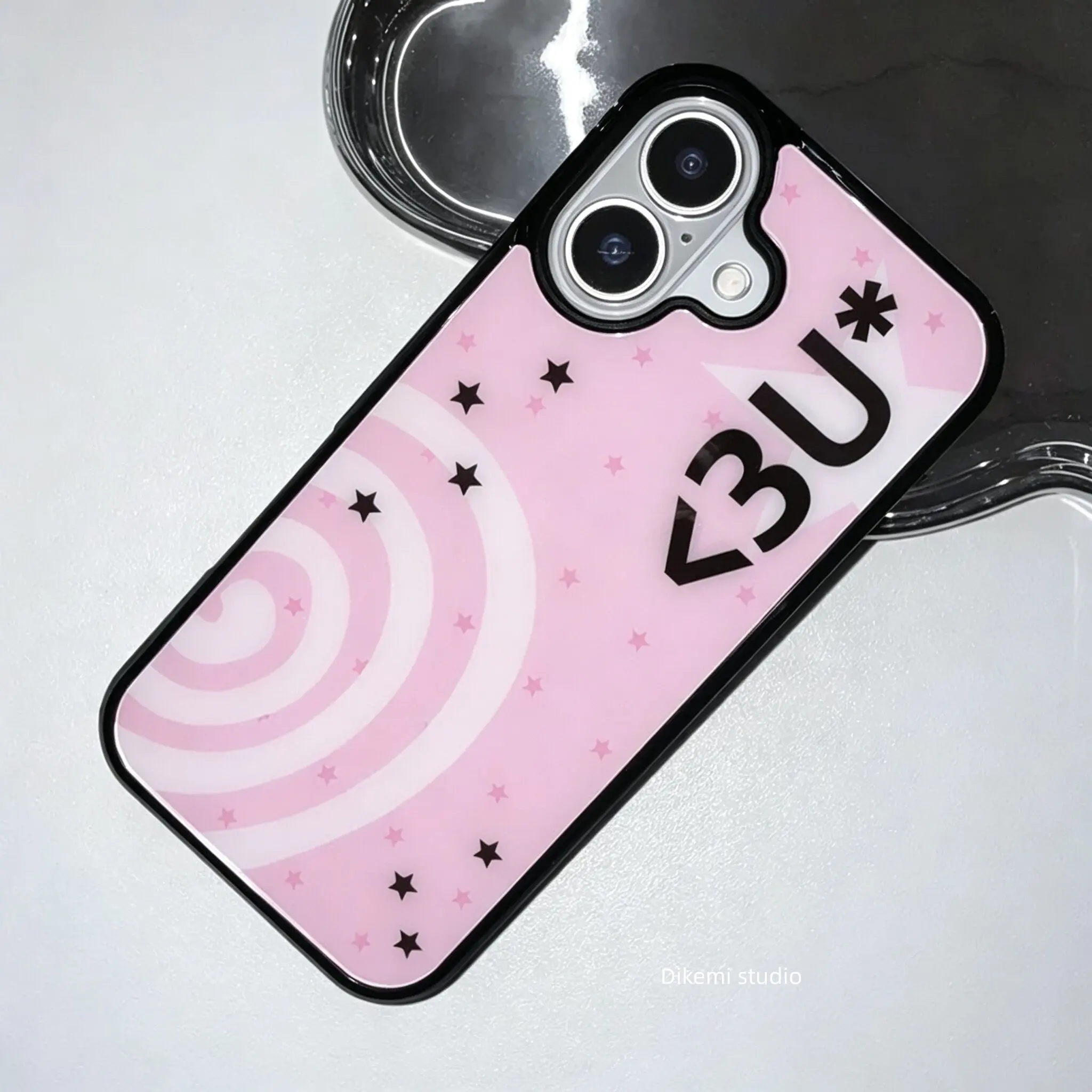 Korean Ins Light Blue Pink Hibiscus Flower Phone Case For Samsung Galaxy S23 S24 S25 S26 FE PLUS ULTRA EDGE Resin Casting Cover