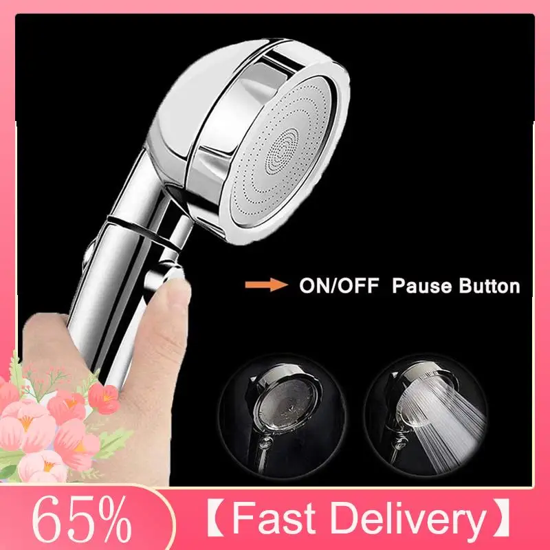 

A61Z Deals High Pressure Shower Head,Handheld Showerhead With ON/Off Full Shutoff Push Button Angle-Adjustable Water Saving Spra