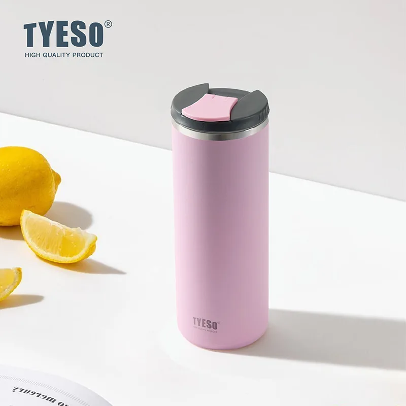 Tyeso Premium 304 Stainless Steel Travel Tumbler Large Capacity Office Car Cup Insulated Portable for Hot Cold Drinks Drinkware