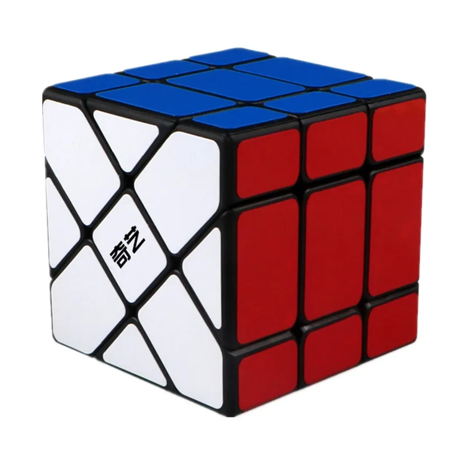 QIYI Speed AlienMagic Cube 3x3x3 4x4x4 لغز ملصقات سوداء المكعب السحري التعليم تعلم Cubo Magico لعب للأطفال الأطفال
