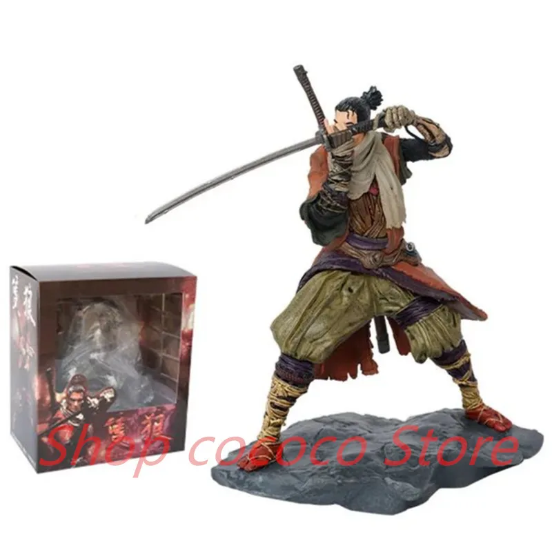 20cm Sekiro Shadows Die Twice Wolf Action Figure Toys Figuras Anime Gk Statue Pvc Collection Model Gift For Children Decoration