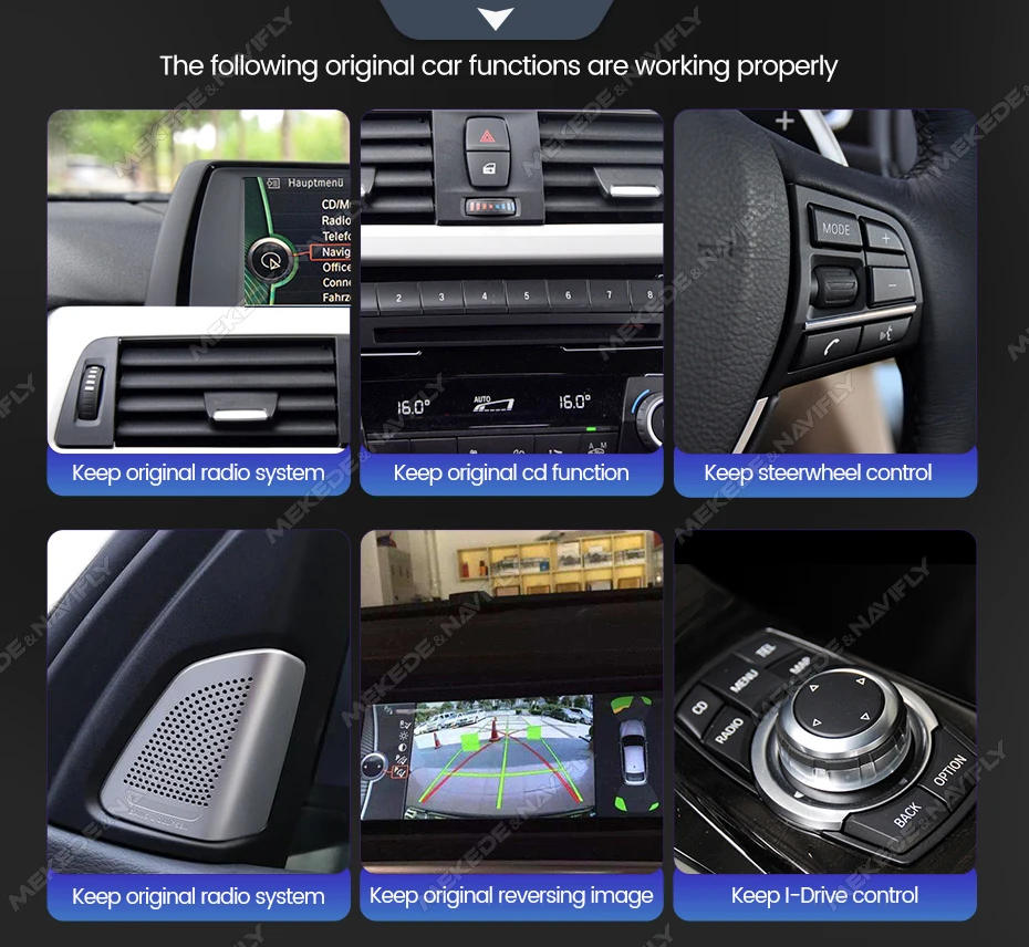 Image 4: Autoradio multimédia MEKEDE Android 15 pour BMW Série 5 E60 E61 E63 E64 Série 3 E90 E91 E92 E93 CCC CIC DSP Carplay GPS