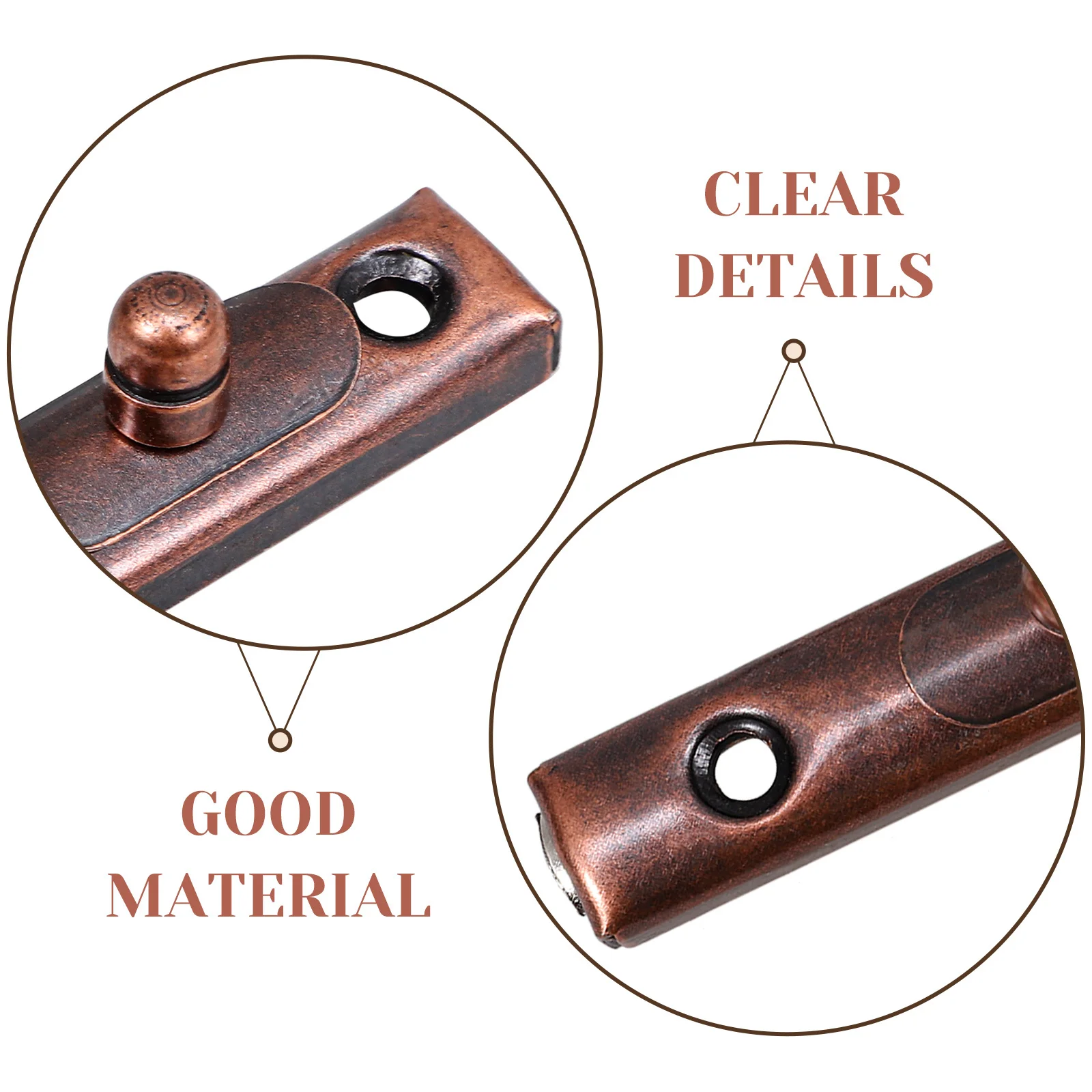 

6Sets Stainless Steel Door Bolt Latches Wardrobe Slide Locks Heavy Duty for Home Security Door Slide Latch Bolt Lock