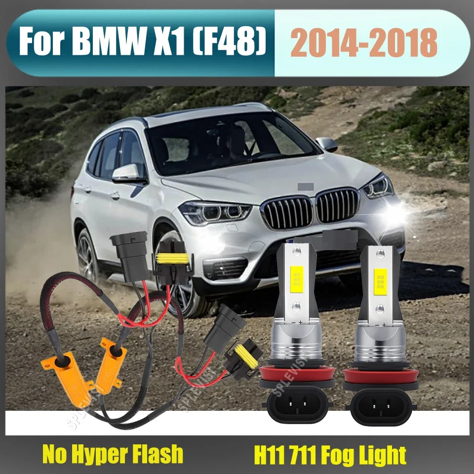 H11 711 Fog Light Replacement Halogen Full Kit – Boost Visibility in Any Condition For BMW X1 F48 2014 2015 2016 2017 2018