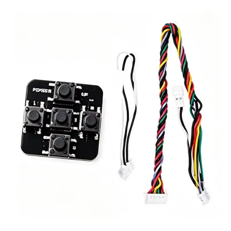 Foxeer FPV Camera Button Control Board 5 Tactile Operation Keys with Connecting Cables for DIY FPV Drone Assembly