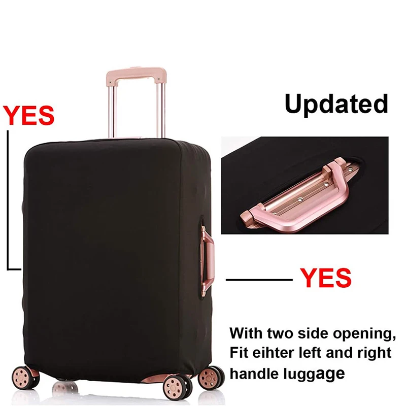 1PCLuggage Cover Stretch Fabric Suitcase Protector Baggage Dust Case Cover Suitable For18-32 Inch Suitcase Case Travel Organizer