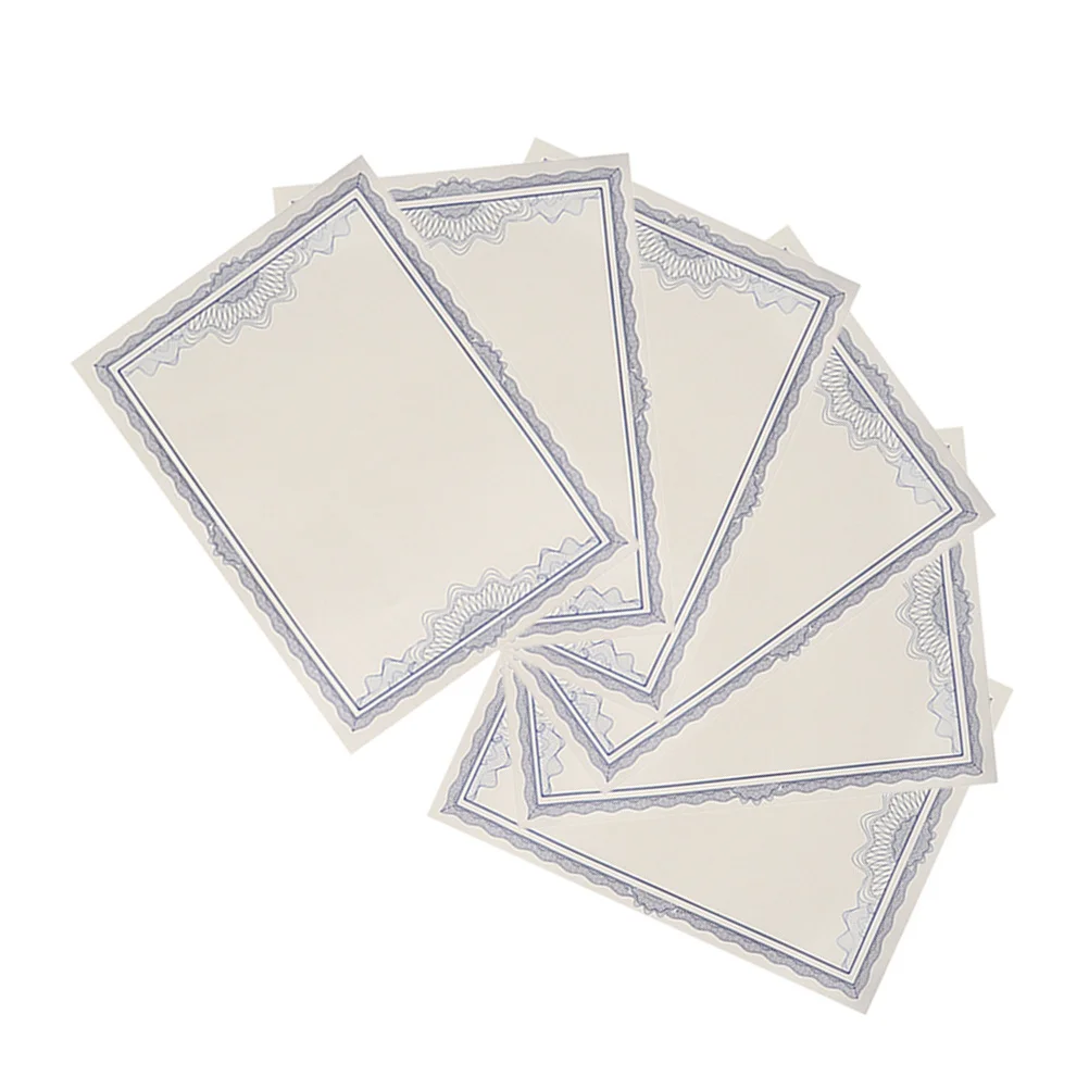 

10Pcs A4 Certificate Paper Inner Core Blank Professional Multipurpose Graduation School Award Printable Certificate Paper