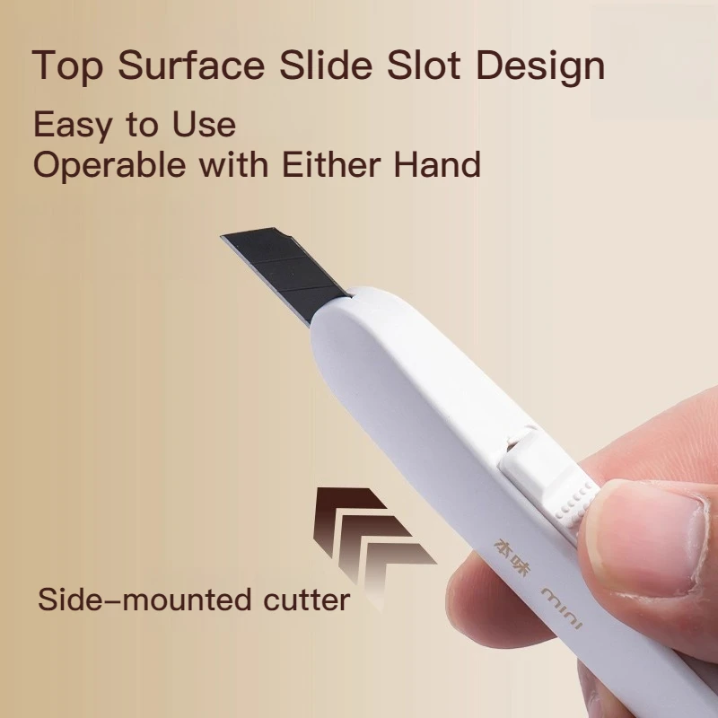 M & G 9 مللي متر شفرة سوداء صغيرة عالية الجودة سكّين متعدّد الاستخدامات مقاومة للصدأ ومقاومة للاهتراء سكّين متعدّد الاستخدامات مناسبة للطلاب