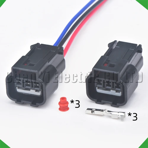Imagen 1 del producto Conector automotriz de 3 pines, Sensor de temperatura del agua, enchufe de arnés de cables KPB016-03427 para Hyundai Irant Sonata Kia K2 K3 SPORTAGE