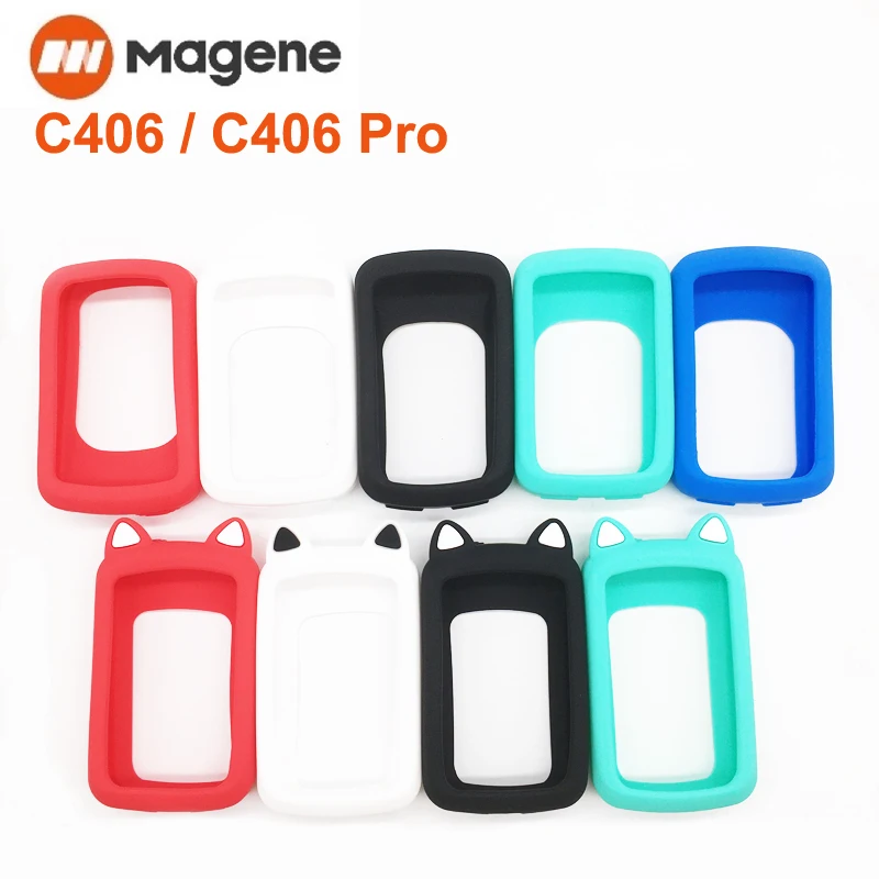 High Quality Silicone Case & HD Screen Protector for MAGENE C406 C406 Pro Bike GPS Film Magene c406 case C406pro Cover Cartoon