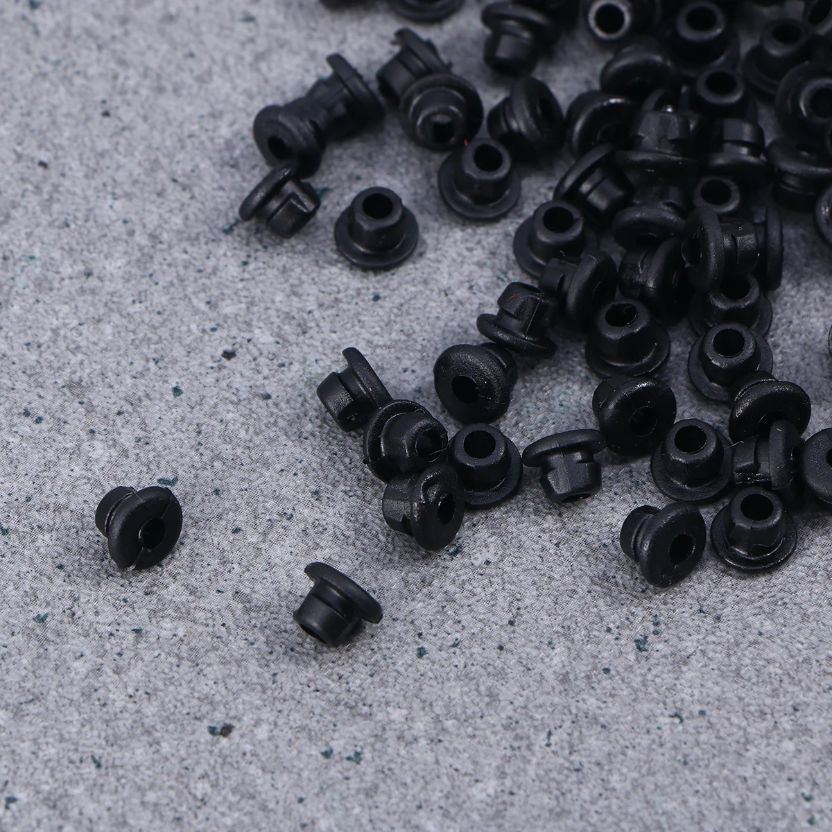 

100pcs Silicone Grommets Pad Machine Nipple Black Color Easy Use Long Lasting Material Perfect Fit Armature Bar