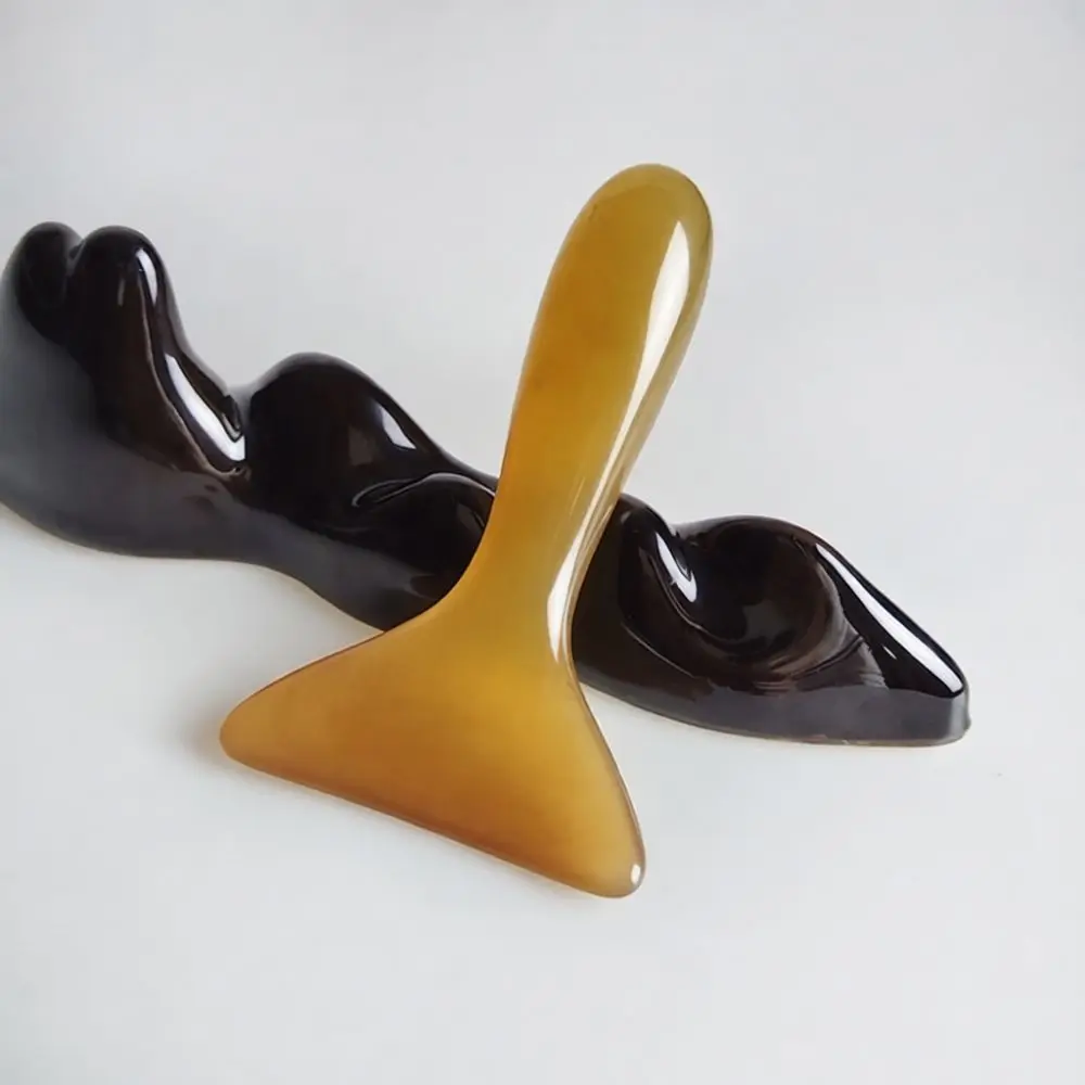 Resin Gua Sha Scraper Board Massage Tool For Neck Shoulder Back Leg Body Relaxation Meridian Scraping Therapy Device