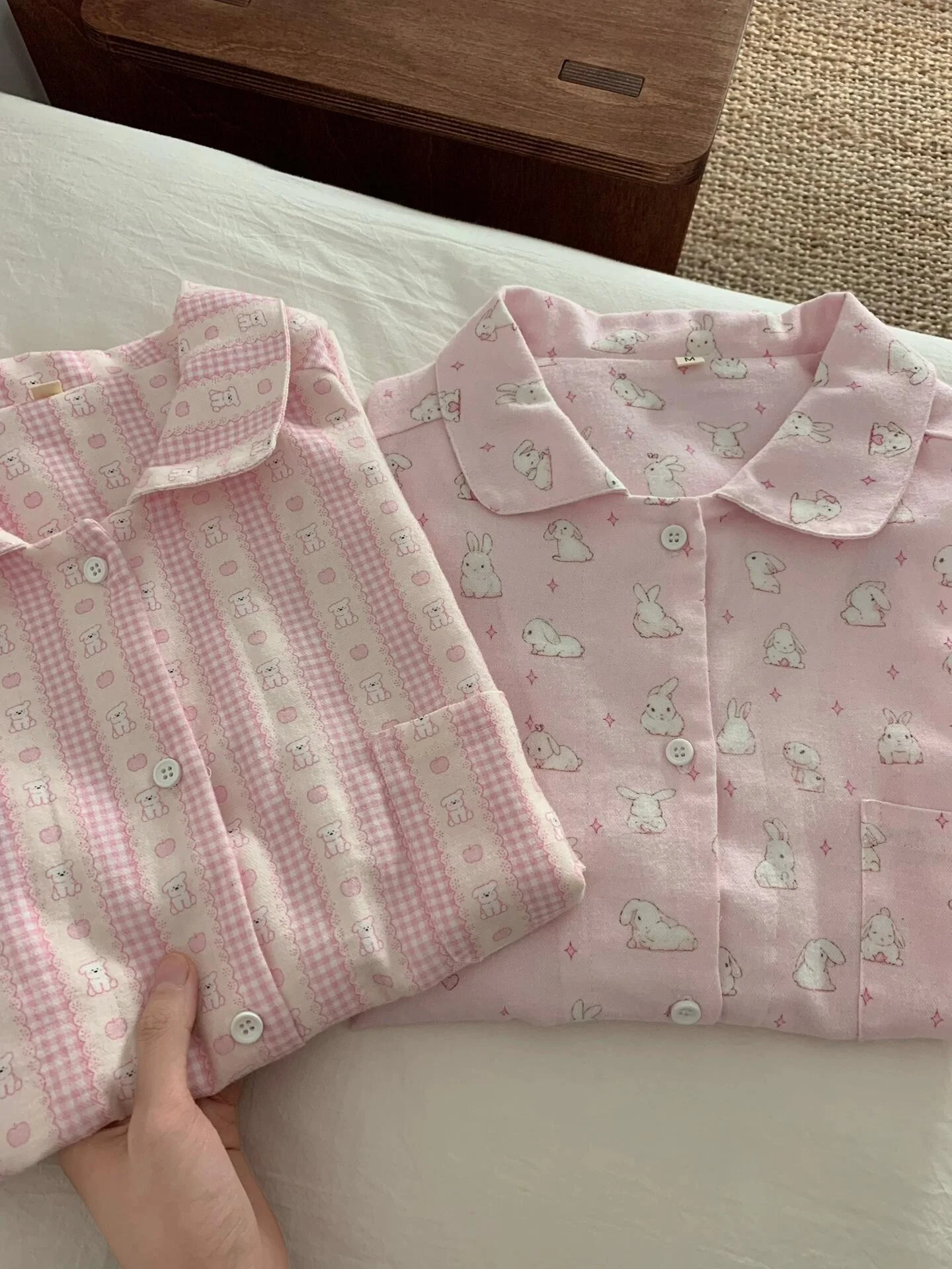 

Хлопковая одежда, милый детский воротник, длинные штаны све, комплект с отложным воротником, домашняя одежда для подростков, весна-осень