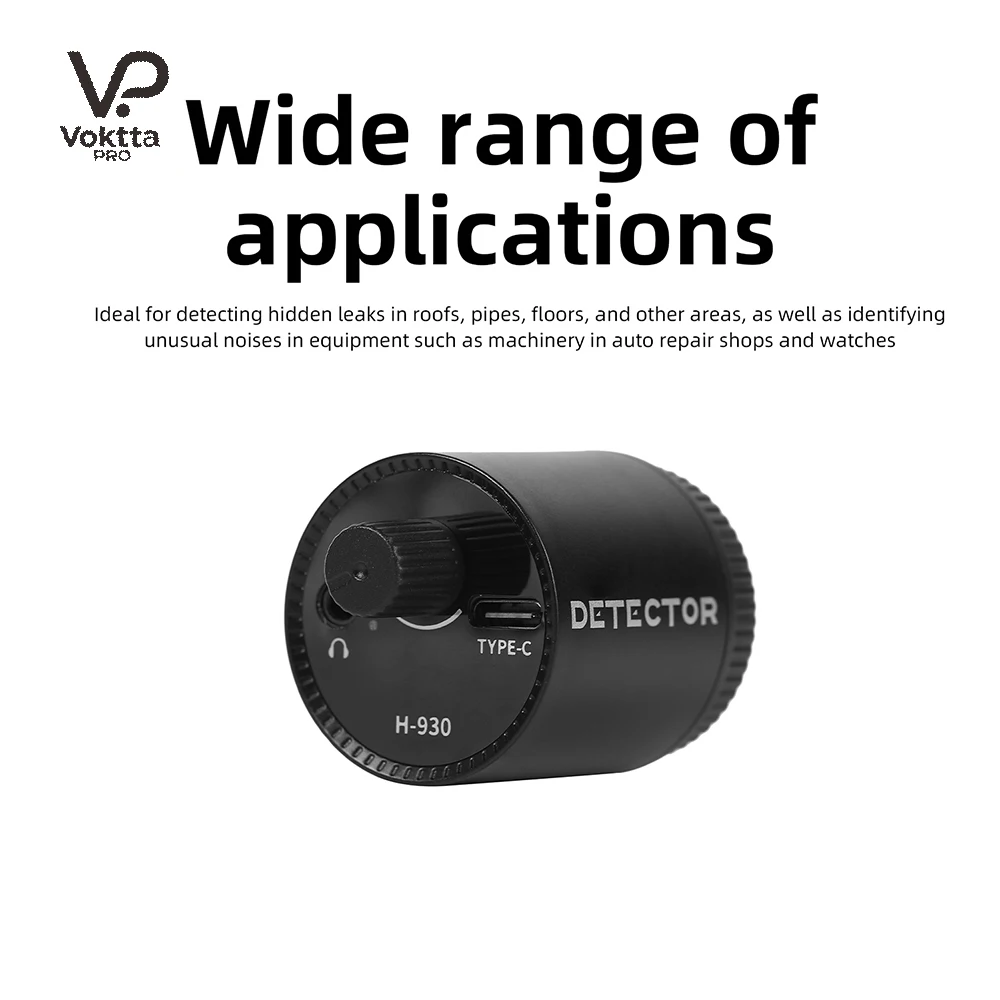 H-903 Water Leak Detector Multifunctional Sound Detector For Pipe Water Leak For Leak Detection Of Various Construction Pipe