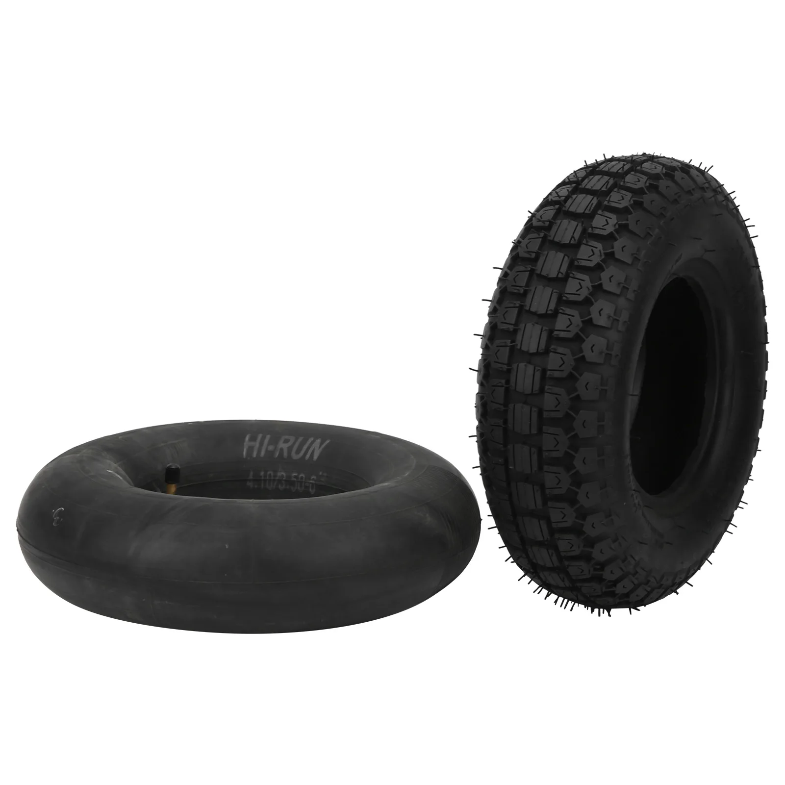 

Elderly Scooter Tire, 4.10/3.50‑6 Rubber Tyre with Inner Tube for Elderly Mobility Scooter, Lawn Mower, and Yard Tools