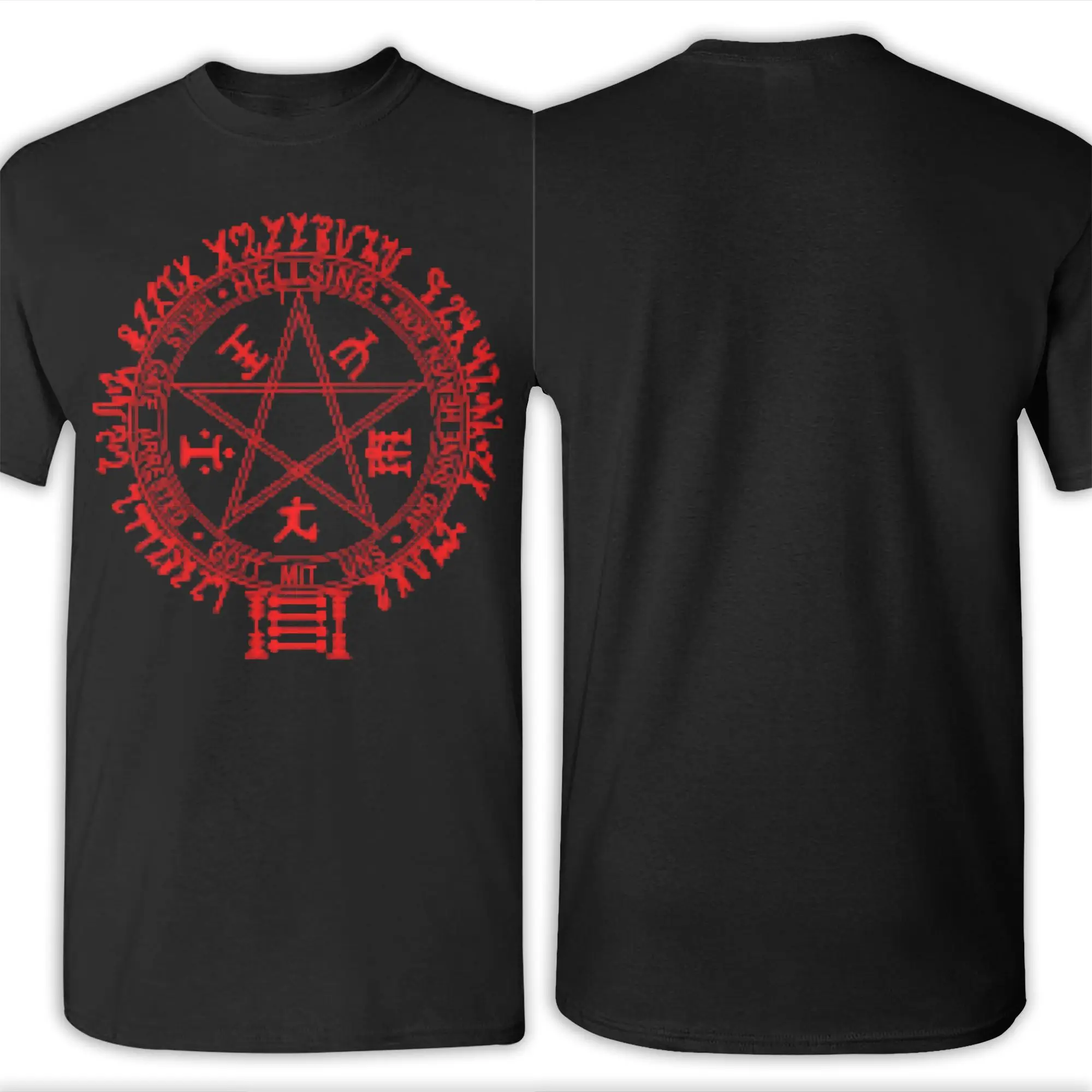 Men Women Printed Hellsing - Alucard T Shirt Tee 100% Cotton  T-shirts Clothing view 6