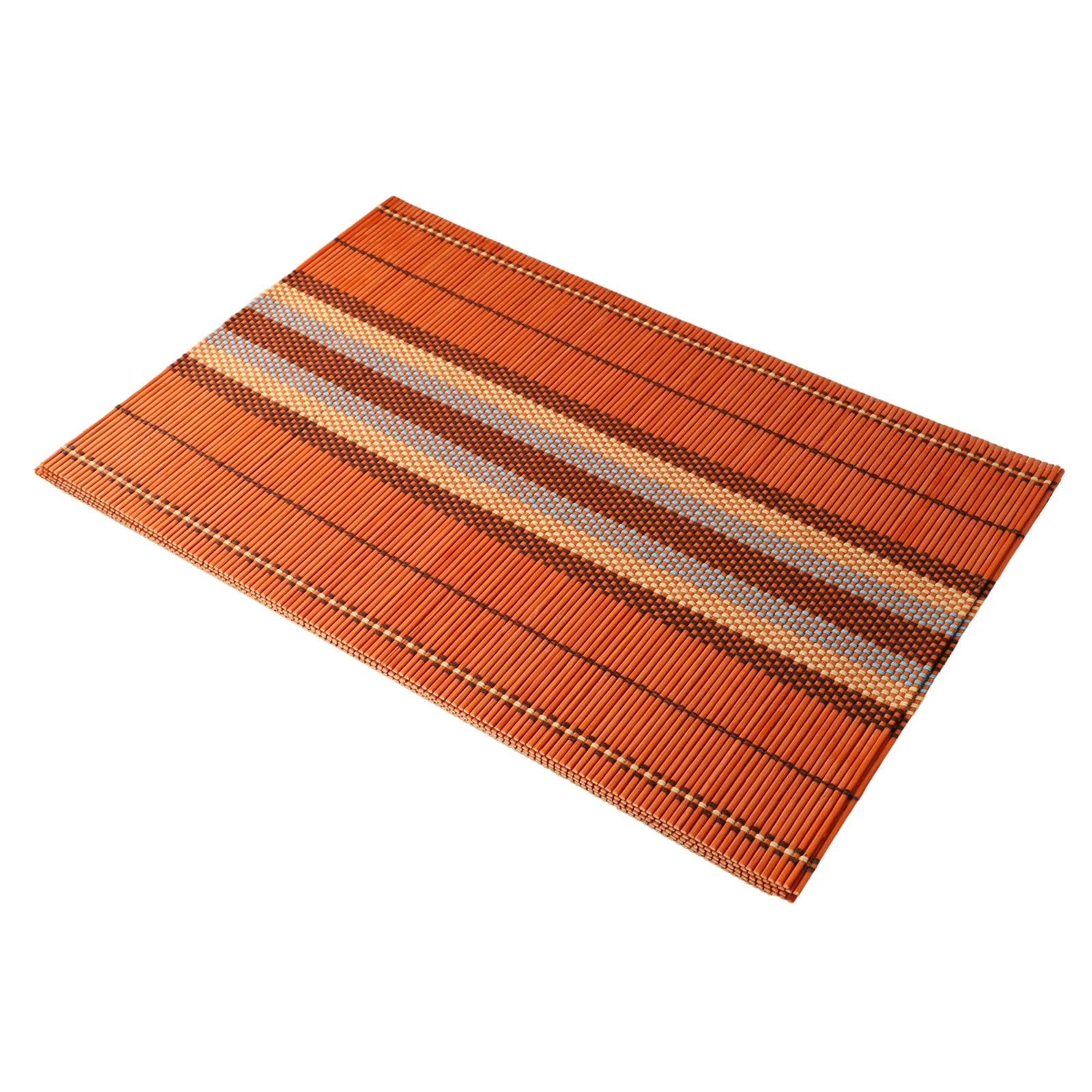Dining Table Placemats Set of 5 Woven For Braided Ribbed Design Featuring Washable Heat Resistant and Non Slip Surfaces
