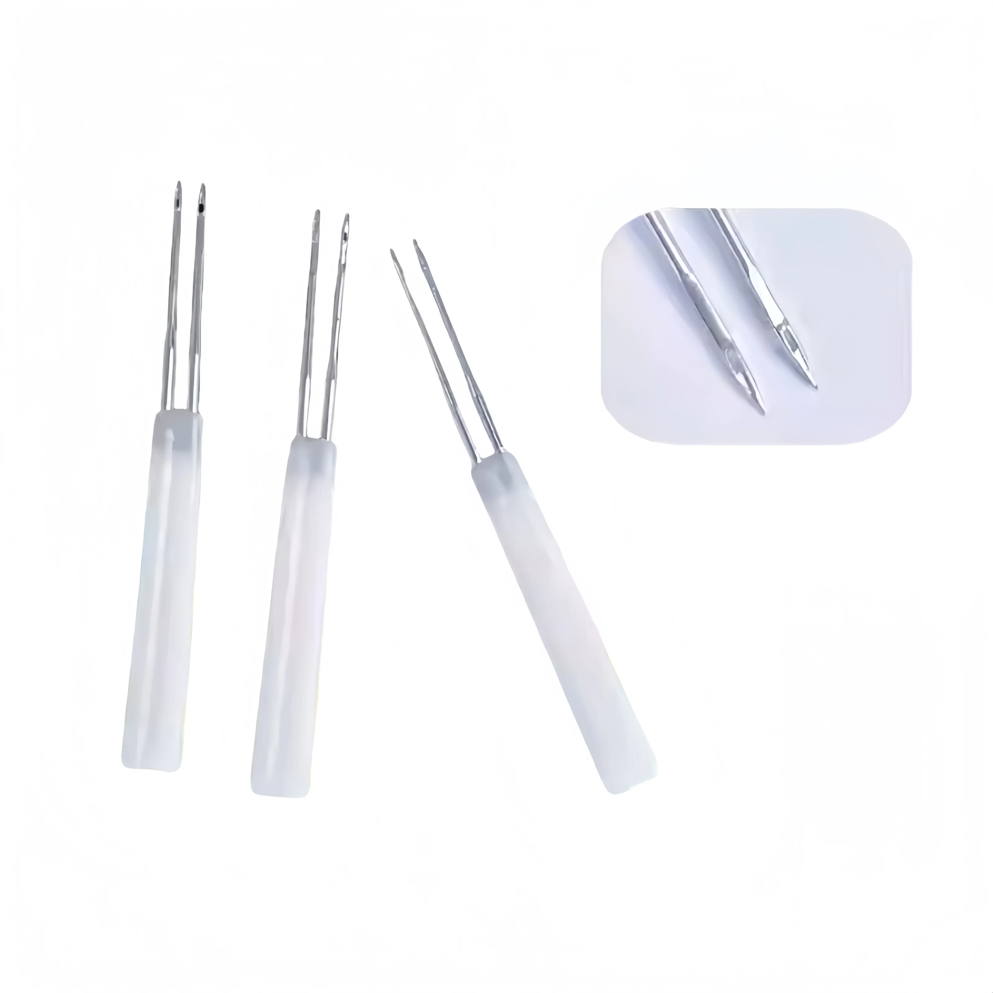 Ago per pox di pollo Ago per semi a doppia testa in ferro inossidabile