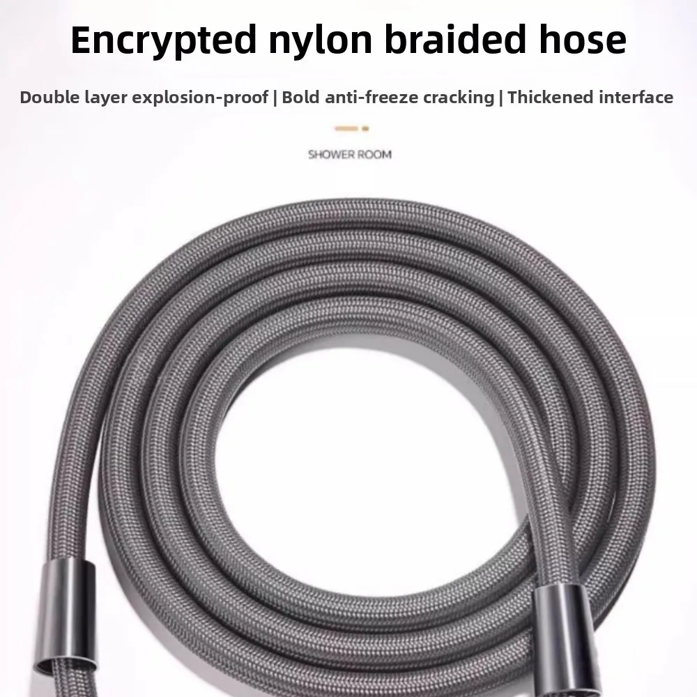 

Водяной шланг типа GI/2 Гибкая душевая трубка 1,5/2 м Ручной душевой шланг с защитой от намотки Универсальный высоковольтный интерфейс для полива