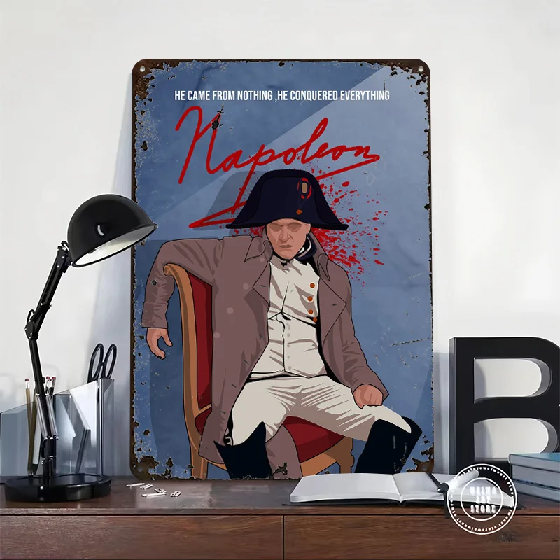 The Napoleon Tinplate Poster Custom Wall Art Vintage Metal Signs Retro Tin Plaque for Decoration Home Decorations House Interior
