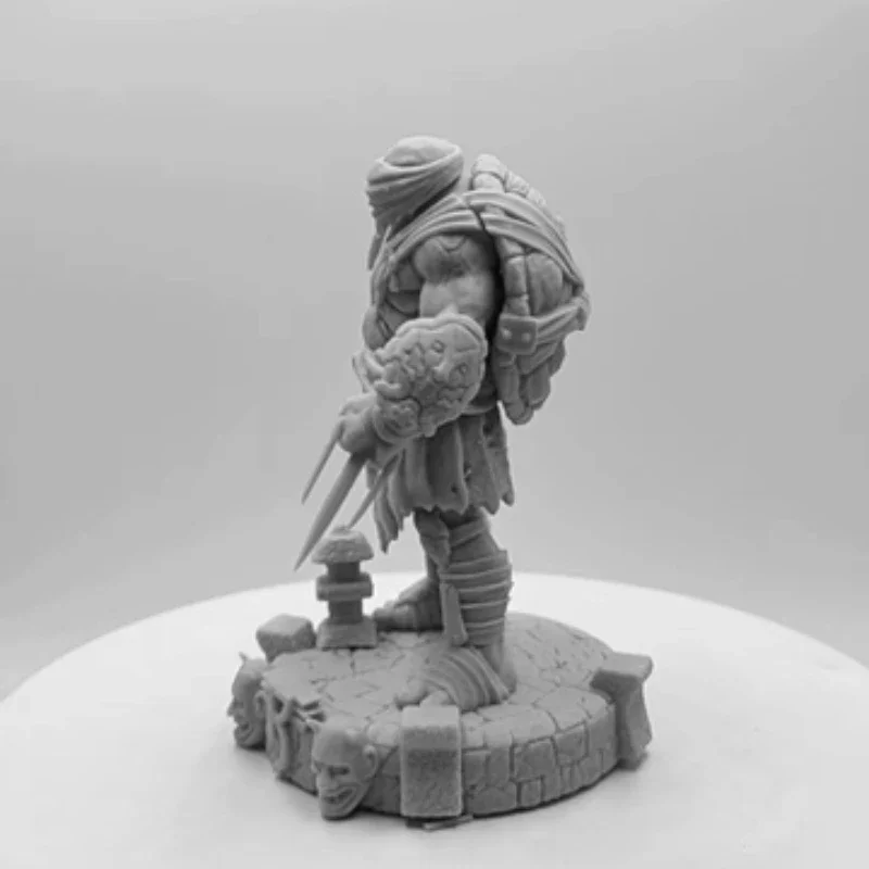 Anime Figure Warrior 1/24 Scale 88mm Resin Figure Model Kit Sea Turtle Hero Miniatures Mini Unassembled and Unpainted