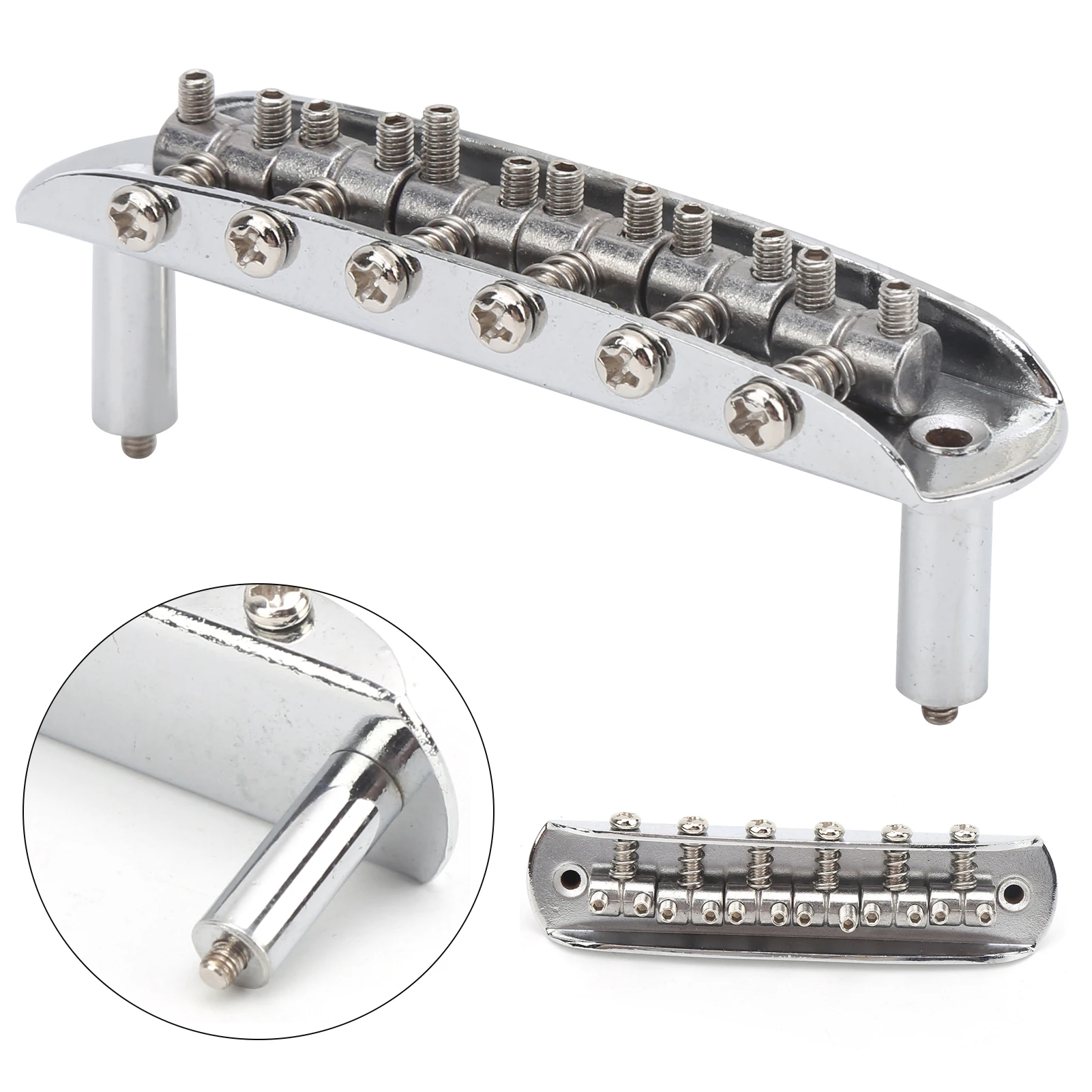 الخيوط السرج جسر الغيتار 6 سلسلة الغيتار سبائك الزنك استبدال الملحقات