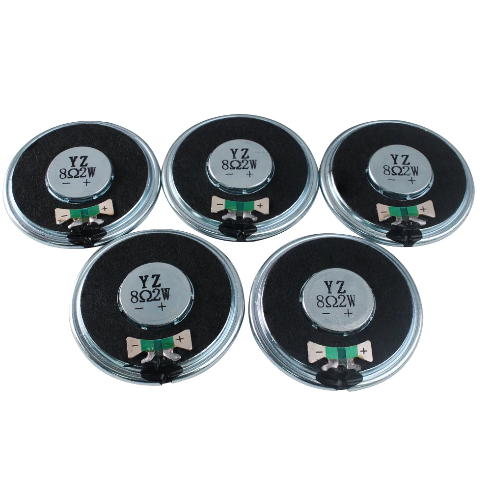 5PCS 8 ohm 2W 40MM Speakers for Arduino Diameter 4CM Mini Ultra-thin Horn Speaker Electronic Accessories