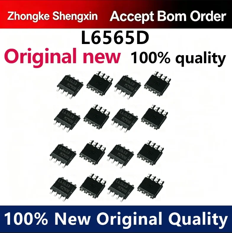 （5pcs-100pcs）Brand new original genuine L6565D L6565DTR patch SOP-8 LCD power management chip