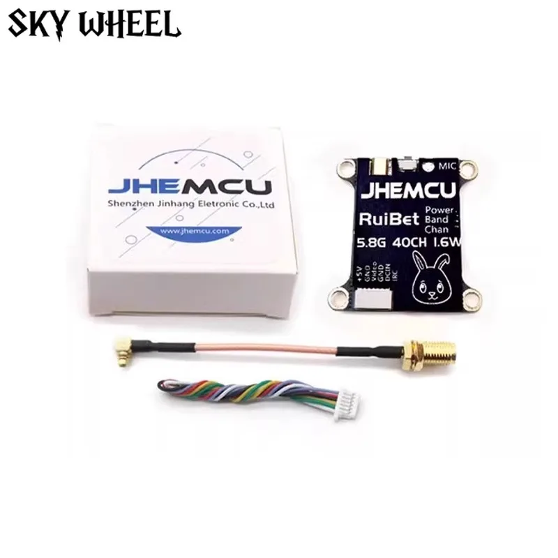

JHEMCU 5.8G VTX Мощный 2,5 Вт 40-канальный регулируемый передатчик FPV 30X30 мм 200 МВт 400 МВт 600 МВт для RC FPV Racing Freestyle Drone
