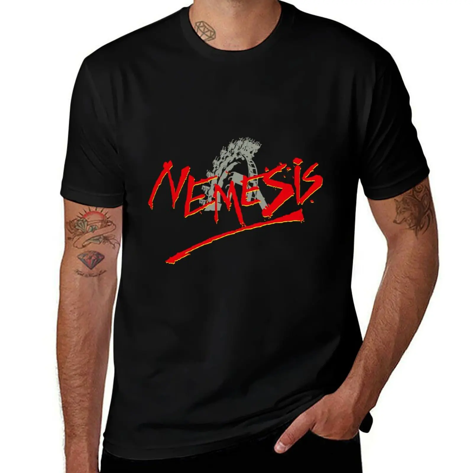

Nemesis Logo Wloop T-Shirt man t shirt heavy cotton t shirt man plain man tshirt T-shirt