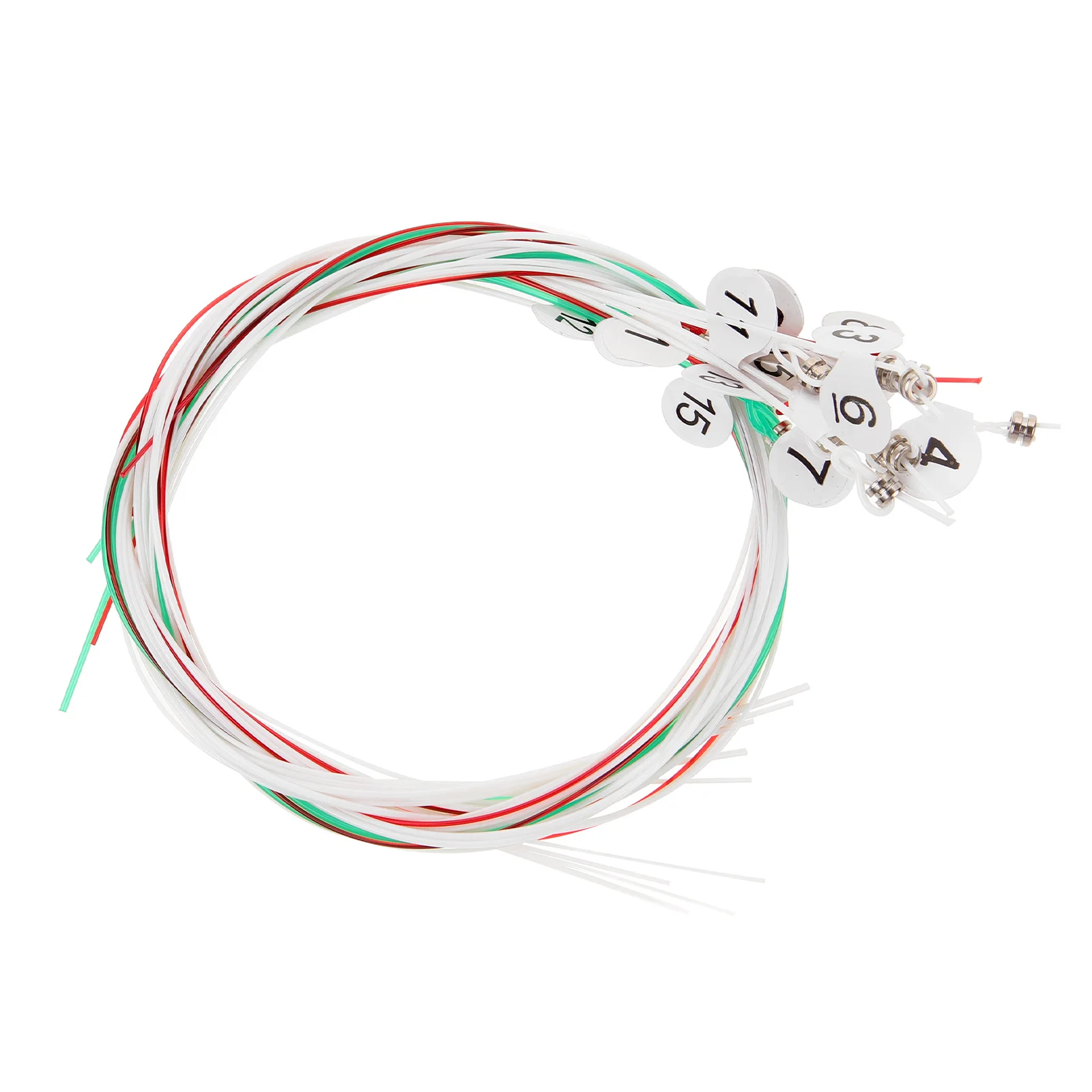 15 قطعة مجموعة سلاسل Lyre النايلون دائم استبدال النحاس Dudrable سلاسل عدة سلسلة لملحقات الآلات الأجزاء الموسيقية