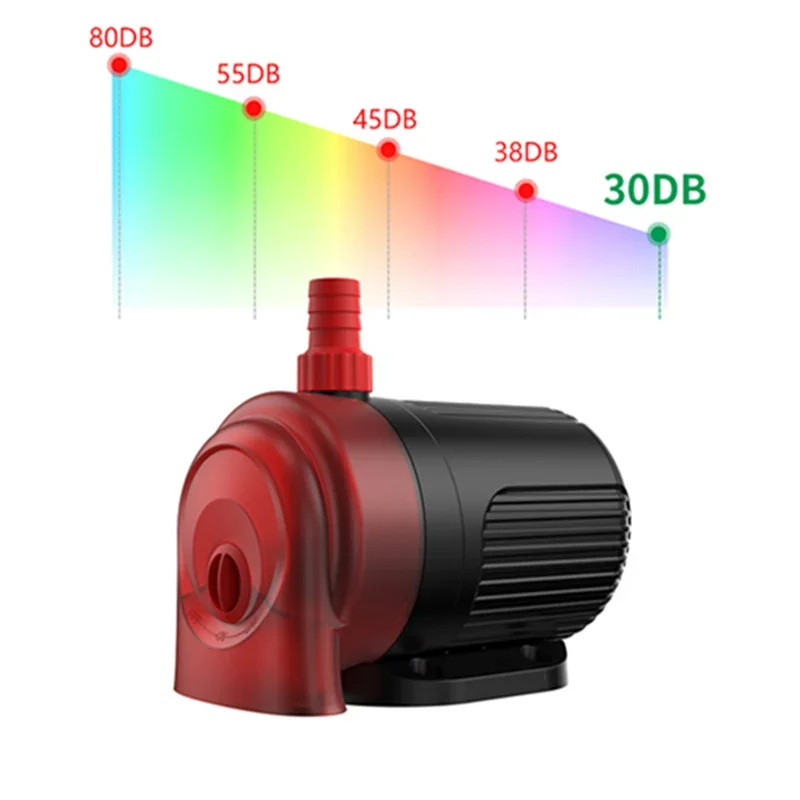 110V 220V Aquarium Garden Pond Water Circulation Fish Tank Water Pump Silent Submersible Pump Fish Pool Bottom Suction Pump