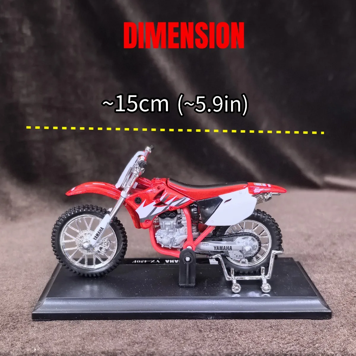 限定 1:18 スケール ヤマハ YZ-450F オートバイモデル、レプリカミニモトカー車両ミニチュアフィギュア子供クリスマスギフトおもちゃ