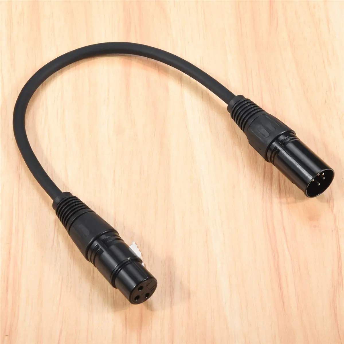 

SWXF XLR Male 3 Pin to XLR Female 5 Pin & XLR Female 3 Pin to XLR Male 5 Pin Audio Cable, for Microphone Stage Light