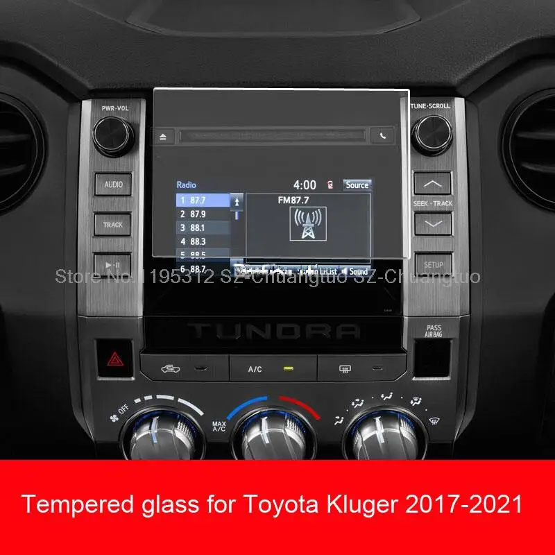 

Защитная пленка для экрана из закаленного стекла для Toyota Tundra 2017-2021, автомобильный GPS-навигатор, ЖК-экран, пленка против царапин, аксессуары