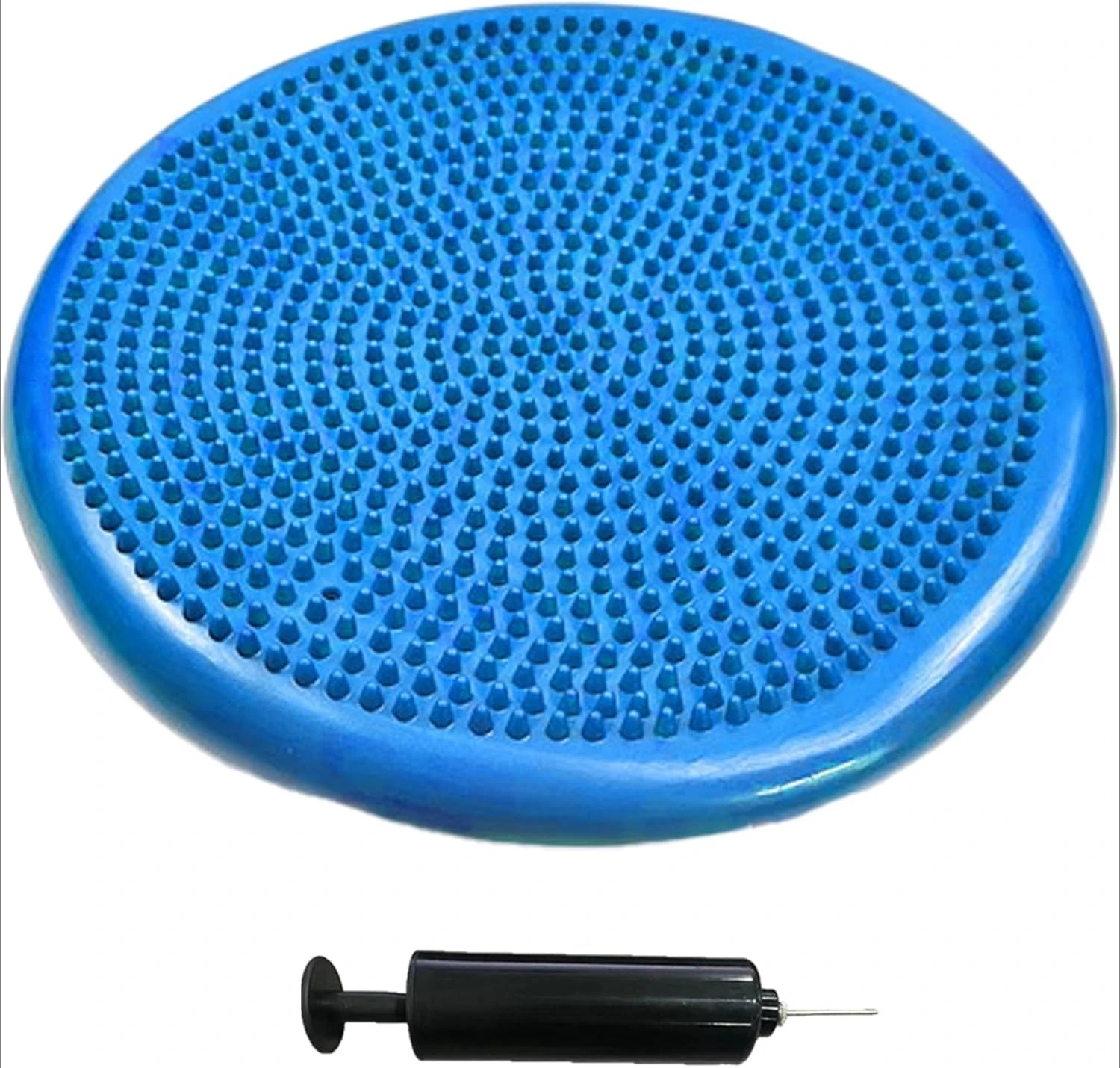 

Inflatable Yoga Balance Cushion Wiggle Seat Core Stability with Pump Suitable Improving Posture Stabilizing The Core,Fitness