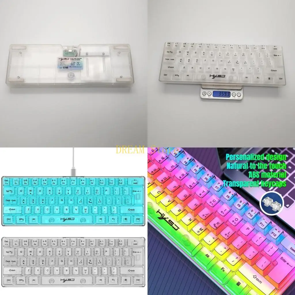 

USB Compact RGB -клавиатура водонепроницаем