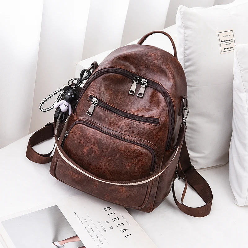 Shoulder Small Bag 2024 New Fashion Trend Versatile Soft Leather Single Shoulder Women's Commuting Large Capacity Backpack