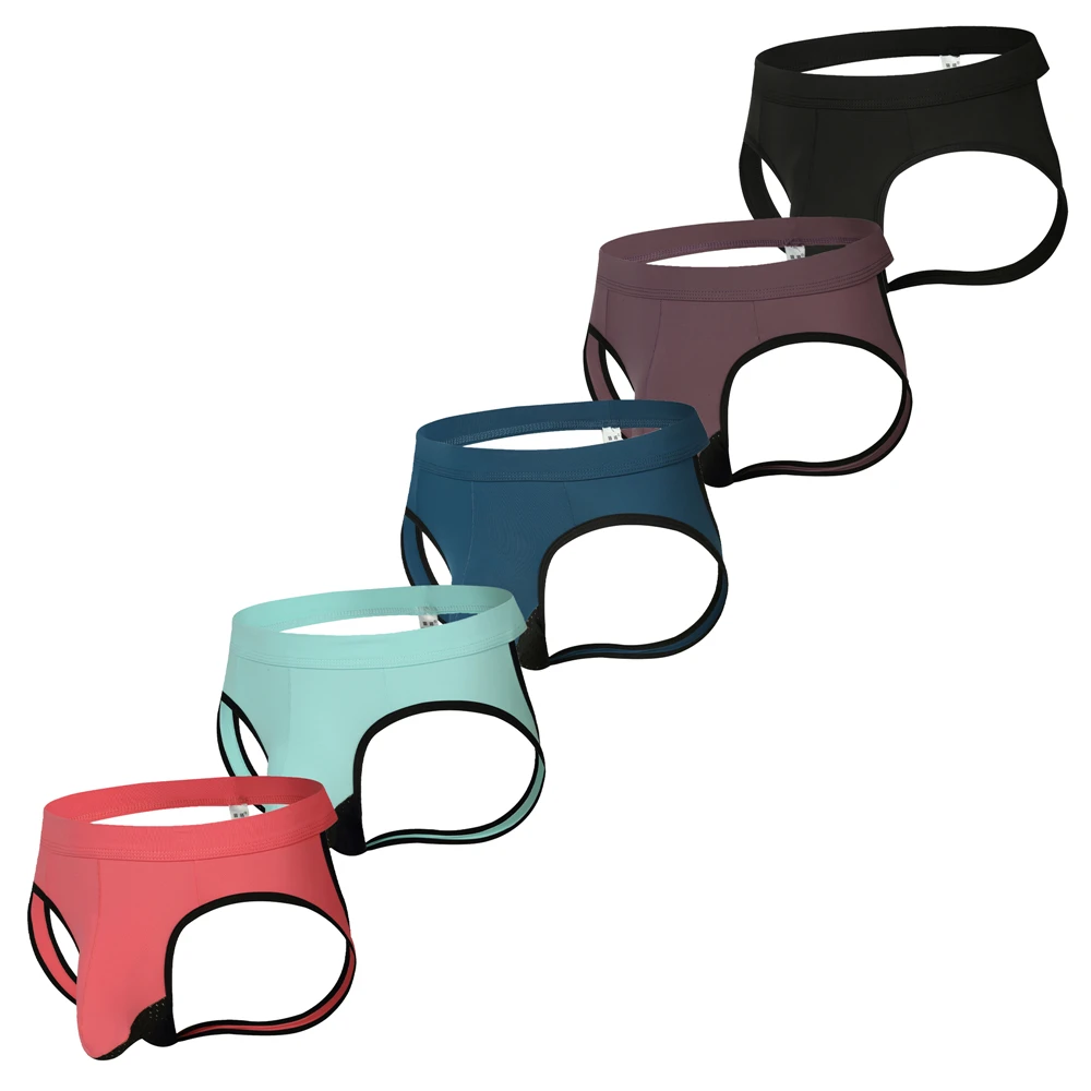 

Сексуальные мужские стринги с низкой талией, U-образная надувная сумка, сексуальное нижнее белье с открытыми ягодицами, эротическое нижнее белье, дышащие стринги из ледяного шелка