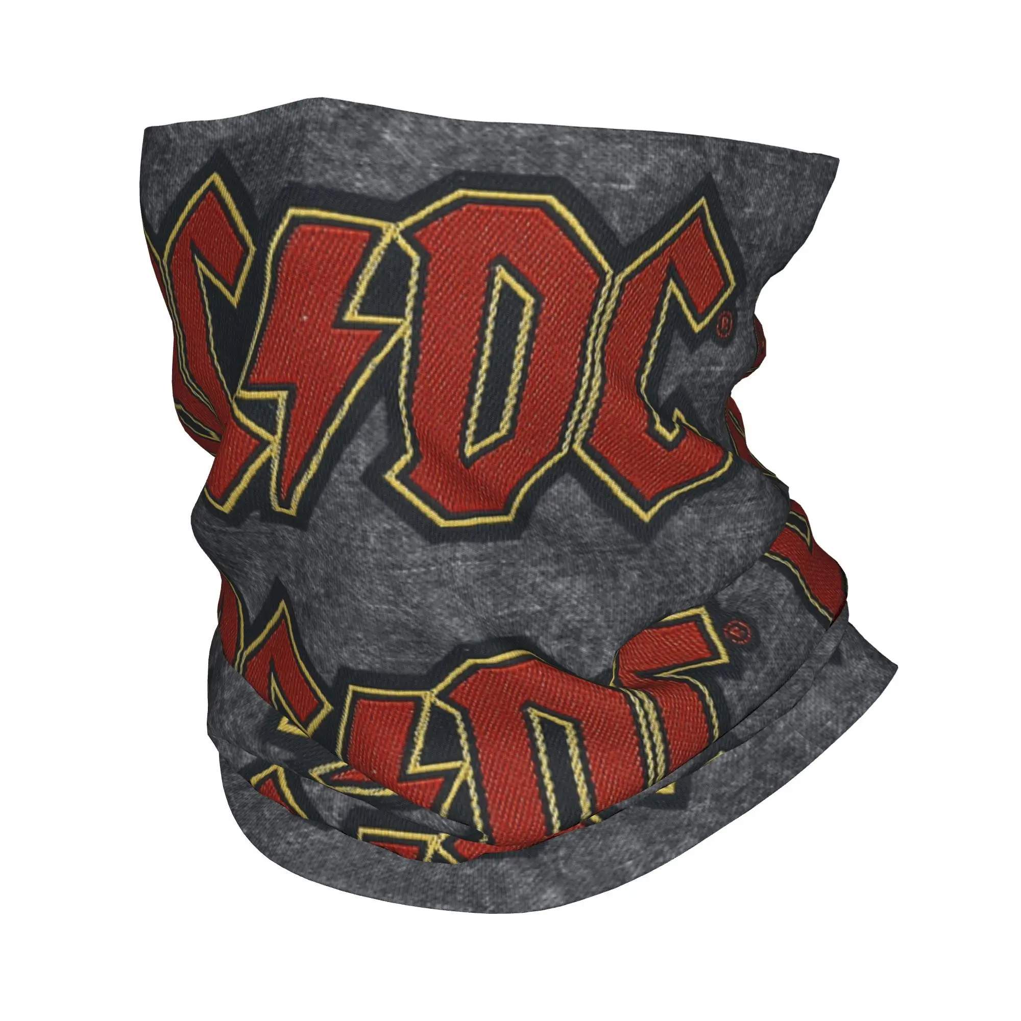 

Серая бандана с логотипом AC DC на заказ, гетры для пеших прогулок, езды на велосипеде, мужской и женский шарф, Балаклава, теплая
