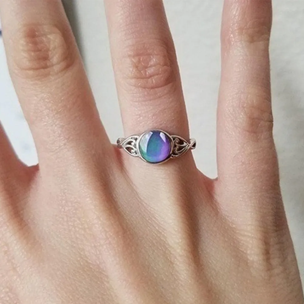 Mood Color Changing Ring Temperature Sensitive Emotional Jewelry for Men Women Unisex Fashion Accessory Mood Ring