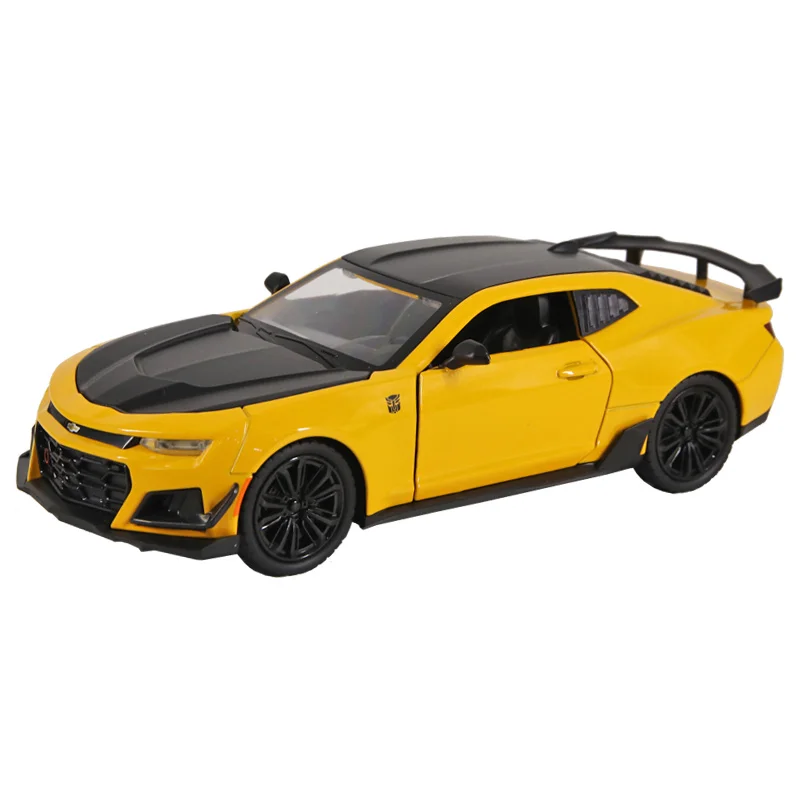รถโมเดลจำลองเชฟโรเลต คามาโร อัลลอยด์ ไดแคสต์ สเกล 1:24 ของเล่นรถสปอร์ตแบบดึงหลัง สำหรับเด็ก ของขวัญ A327
