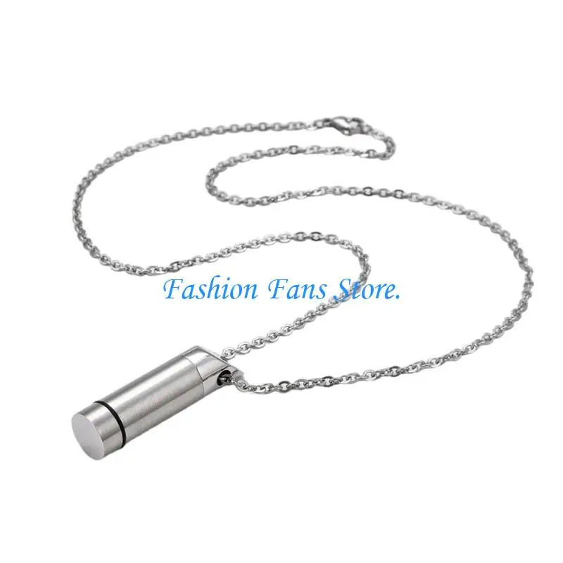 Unisex Jewelry Necklace With Leakproof Fragrances Storage Compartment