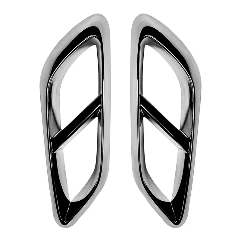 

Автомобильная декоративная рамка для хвостового горла для E W214 2024 + накладка на выхлопную трубу автомобиля, наклейки, запасные части, серебро