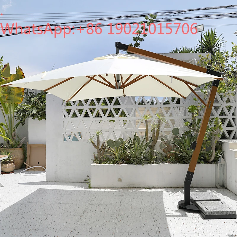 HJ new modern outdoor shading courtyard umbrella villa balcony garden outdoor outdoor large sun umbrella